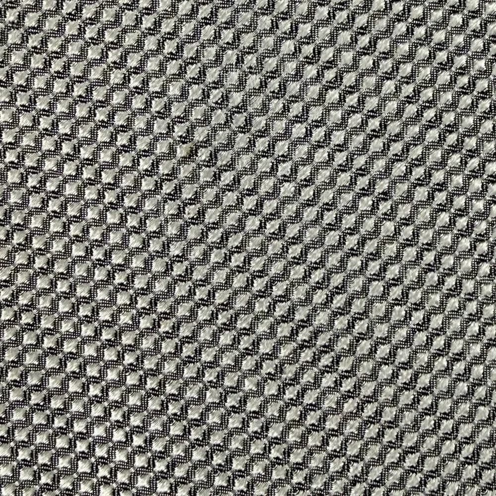 Vintage Perry Ellis Portfolio Gray Geometric Silk Neck Tie USA Classic 58x3.6